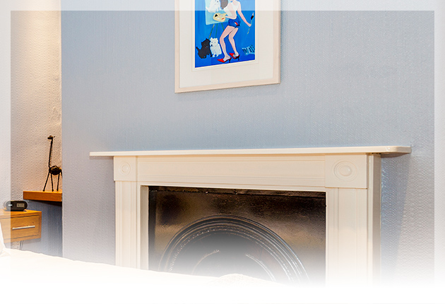 Bathed in soothing tones, to create the perfect place to relax